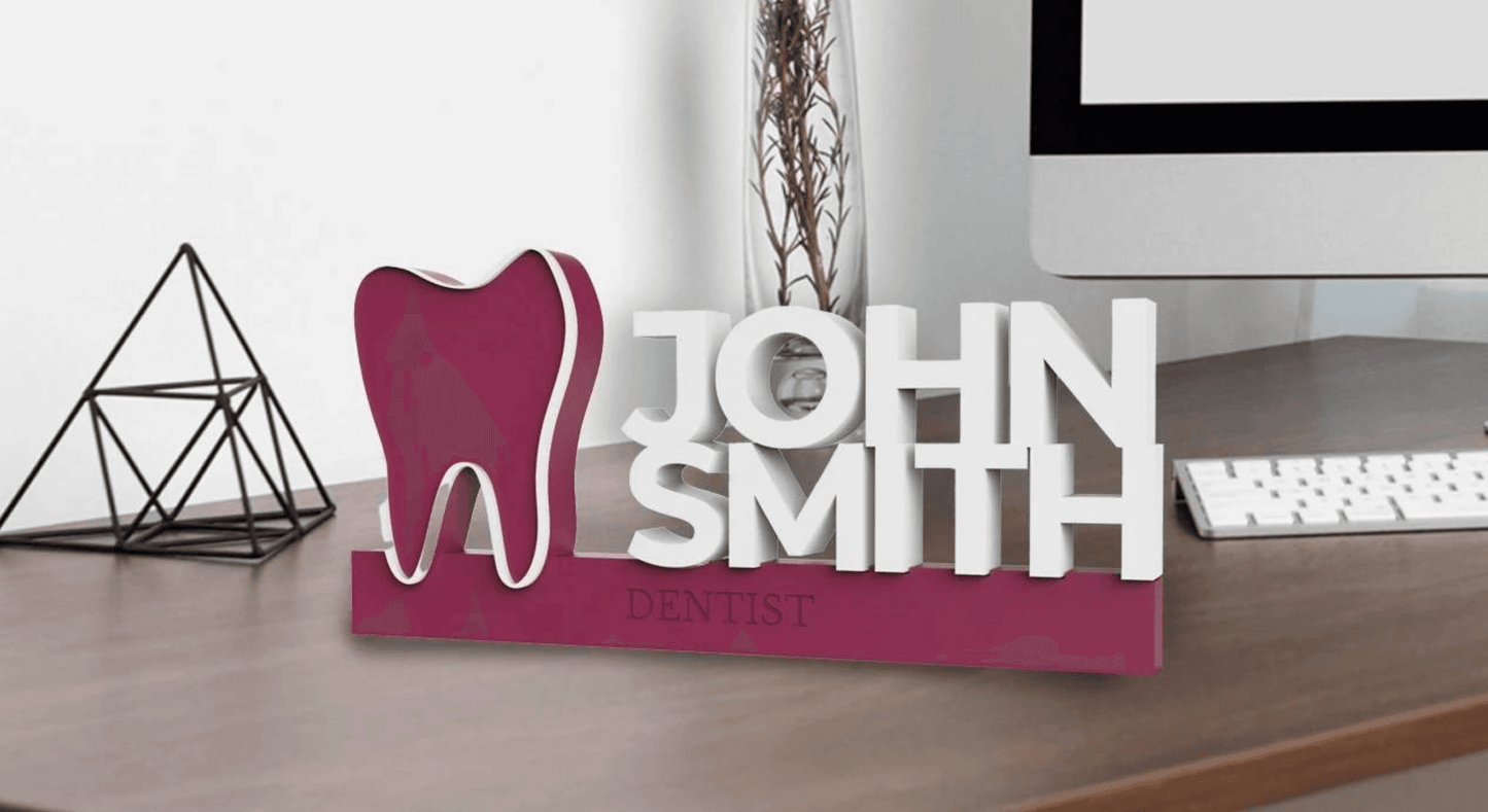 Customizable Dentist Sign