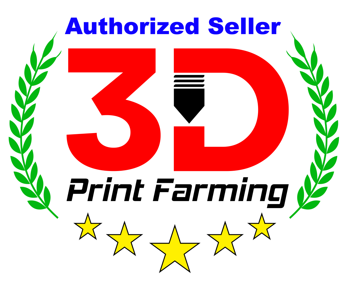 Heady Prints authorized seller 3D Print Farming badge 47