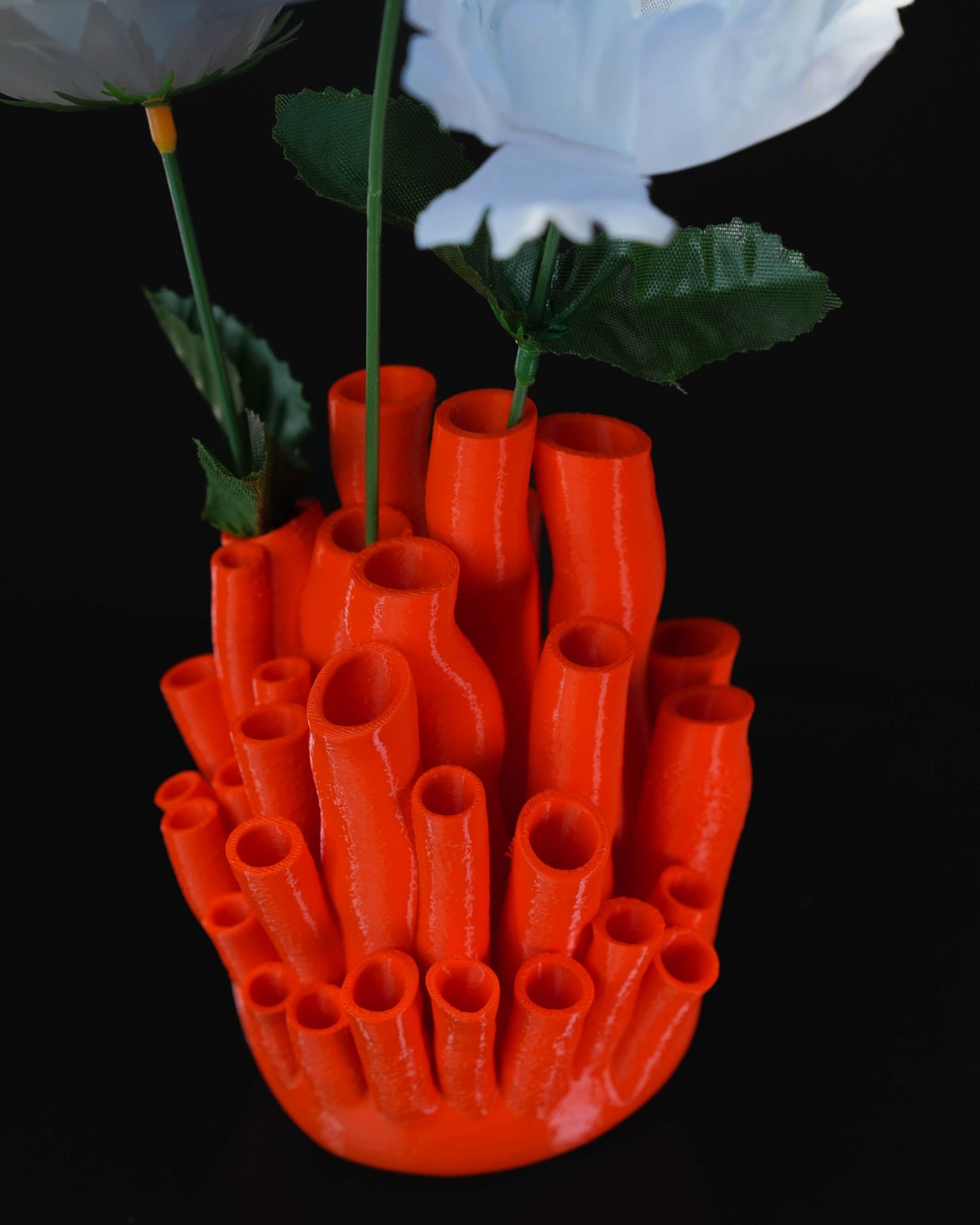 Heady Prints 3D printed pink and teal coral vase, product shot 7