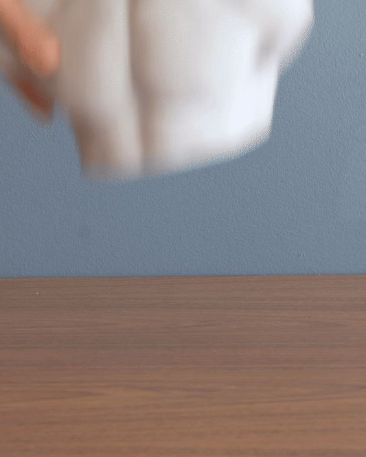 Heady Prints 3D printed white male torso vase, animated