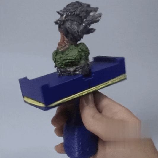 Heady Prints 3D printed blue painting handle, animated product view