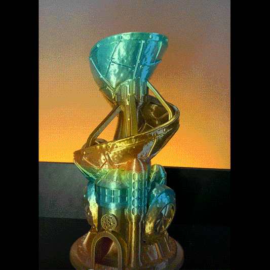 Heady Prints 3D printed rainbow dice holder, animated product view