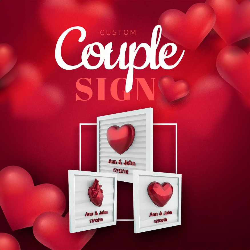 Customizable Couples Sign