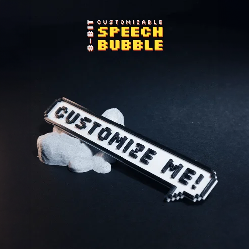 Customizable 8-Bit Speech Bubble