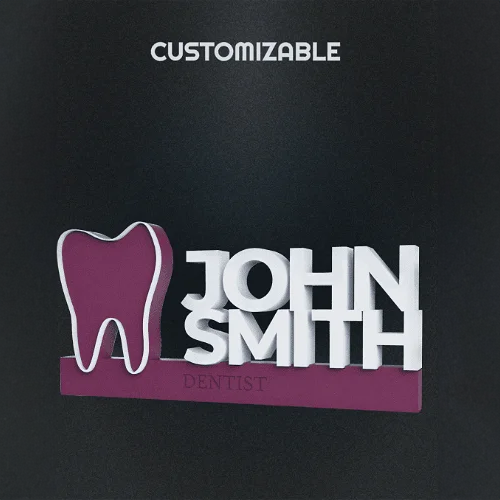 Customizable Dentist Sign