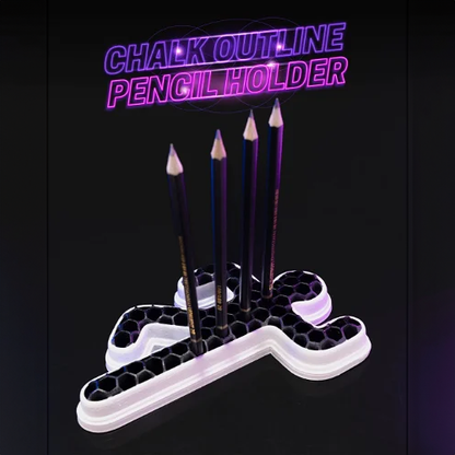 Chalk Outline Pencil Holder