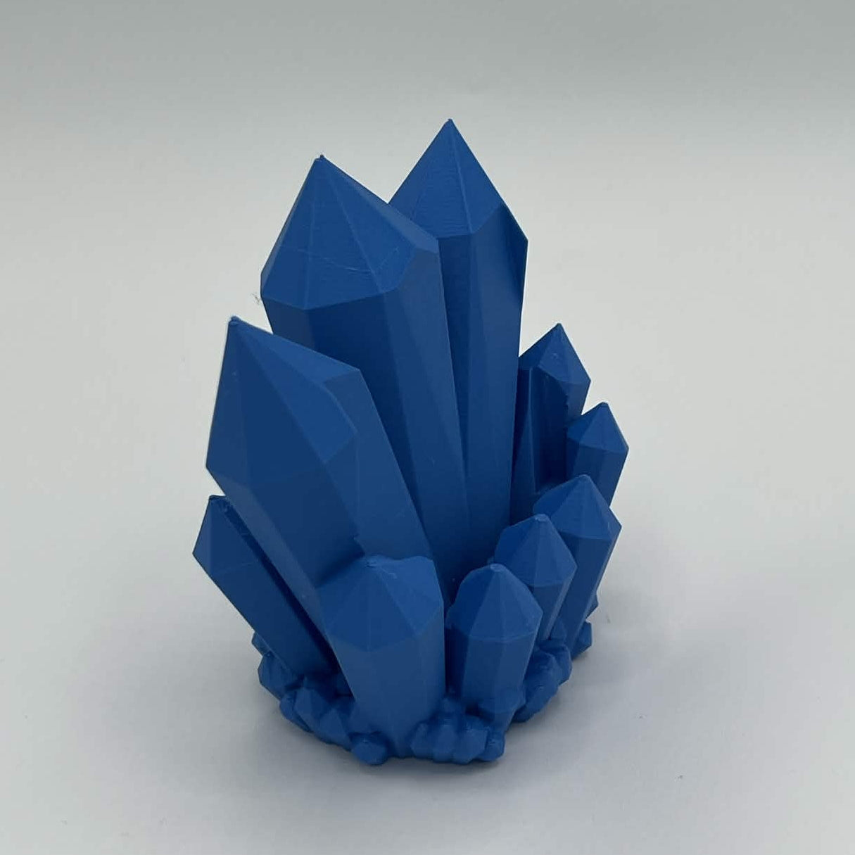 Heady Prints 3D printed blue Crystal PSA Slab Holder, side view