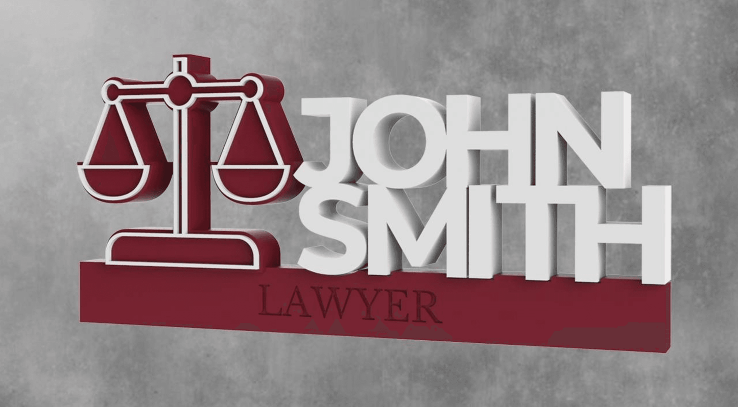 Customizable Legal Profession Sign