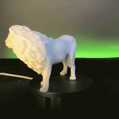 Heady Prints 3D printed geometric African animal figurine set, desk companion collectibles