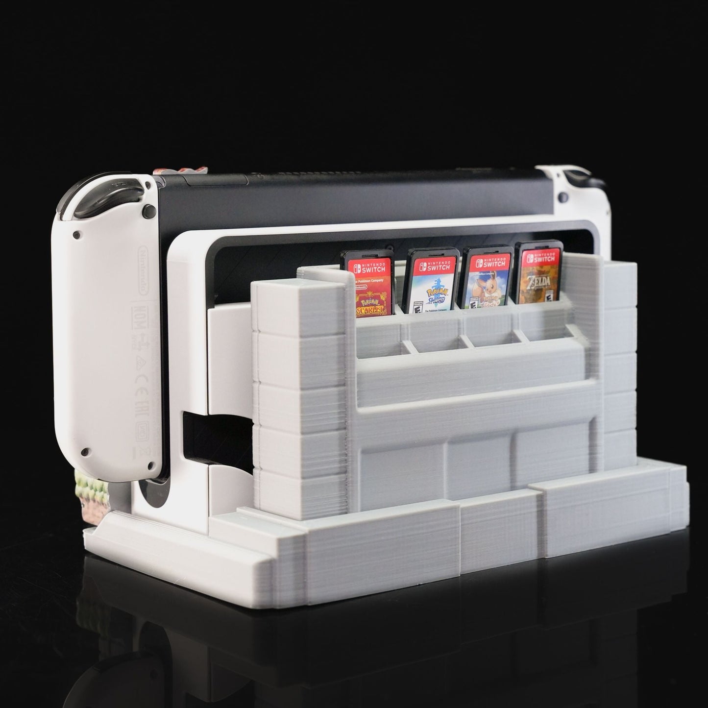 Heady Prints 3D printed Arcade console holder, front view