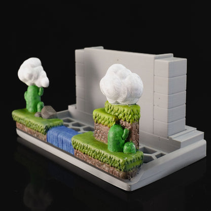 Heady Prints 3D printed Arcade console holder, side view