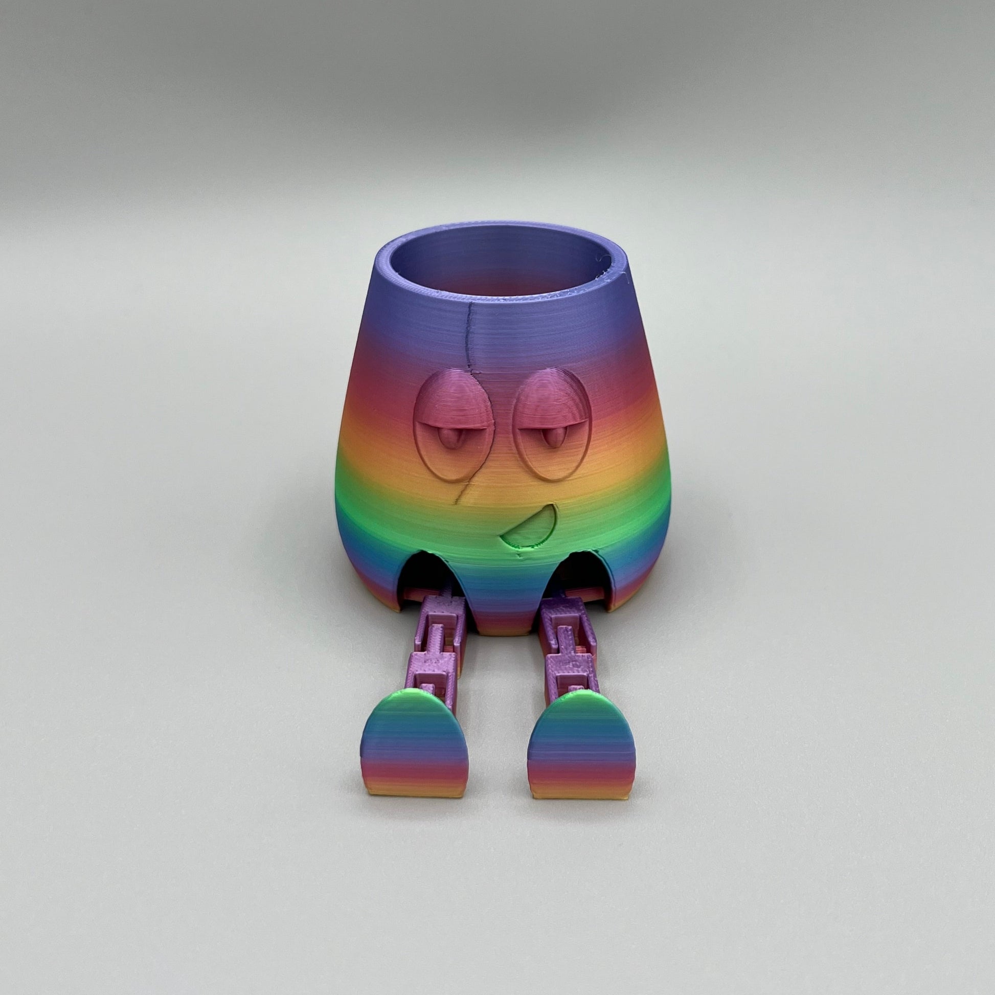 Heady Prints 3D printed multicolor articulated chill buddy round, promo
