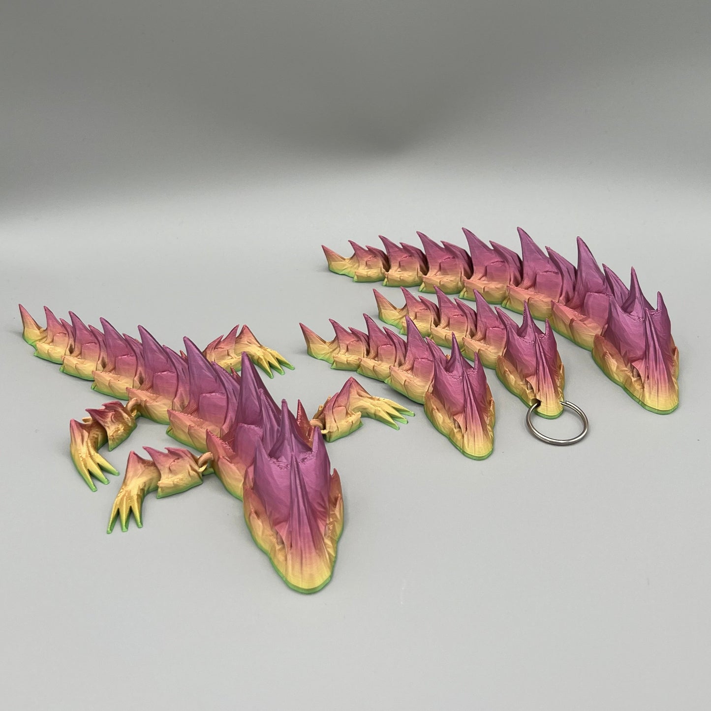 Heady Prints 3D printed multicolor articulated sea serpent, promo