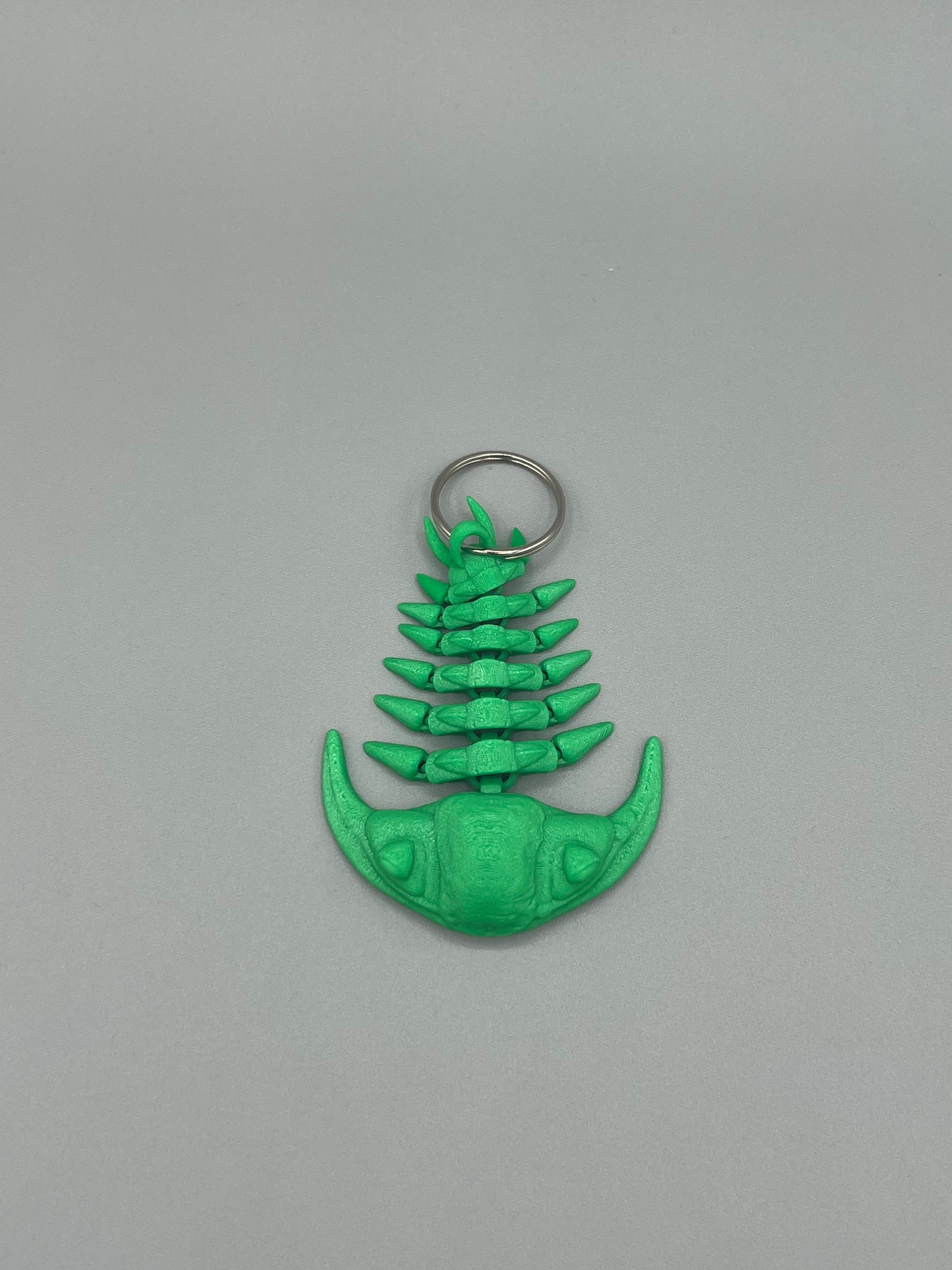 Heady Prints 3D printed green Brazilian Kobra, three quarter view