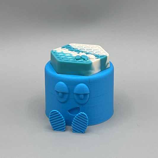 Heady Prints 3D printed blue chill buddy jr 26ml, side view