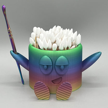 Heady Prints 3D printed, multi colored,  chill buddy, front view