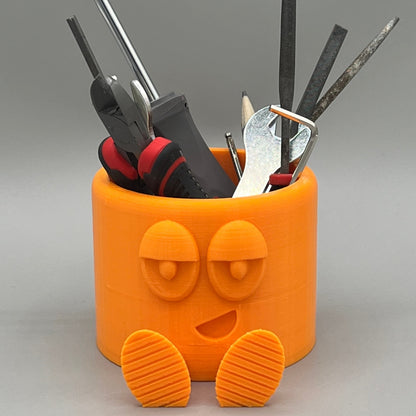 Heady Prints 3D printed orange chill buddy, with tools