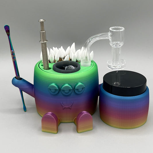 Heady Prints 3D printed multicolor chill buddy organizer, with accessories