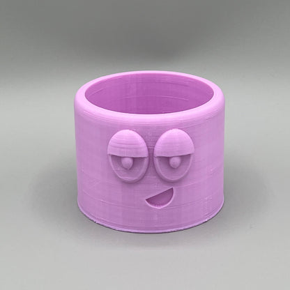 Heady Prints 3D printed purple chill buddy, front view