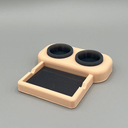 Heady Prints 3D printed tan chill zone station, open view