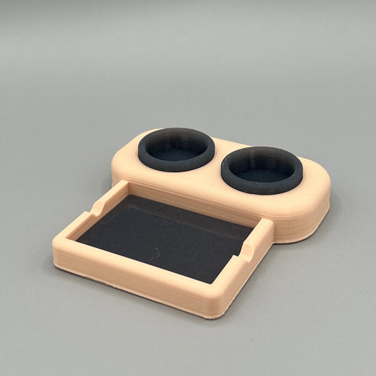 Heady Prints 3D printed tan chill zone station, open view