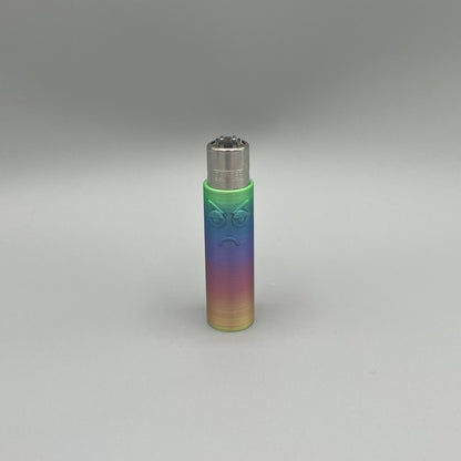 Heady Prints 3D printed multicolor clipper lighter keychain case, angry face