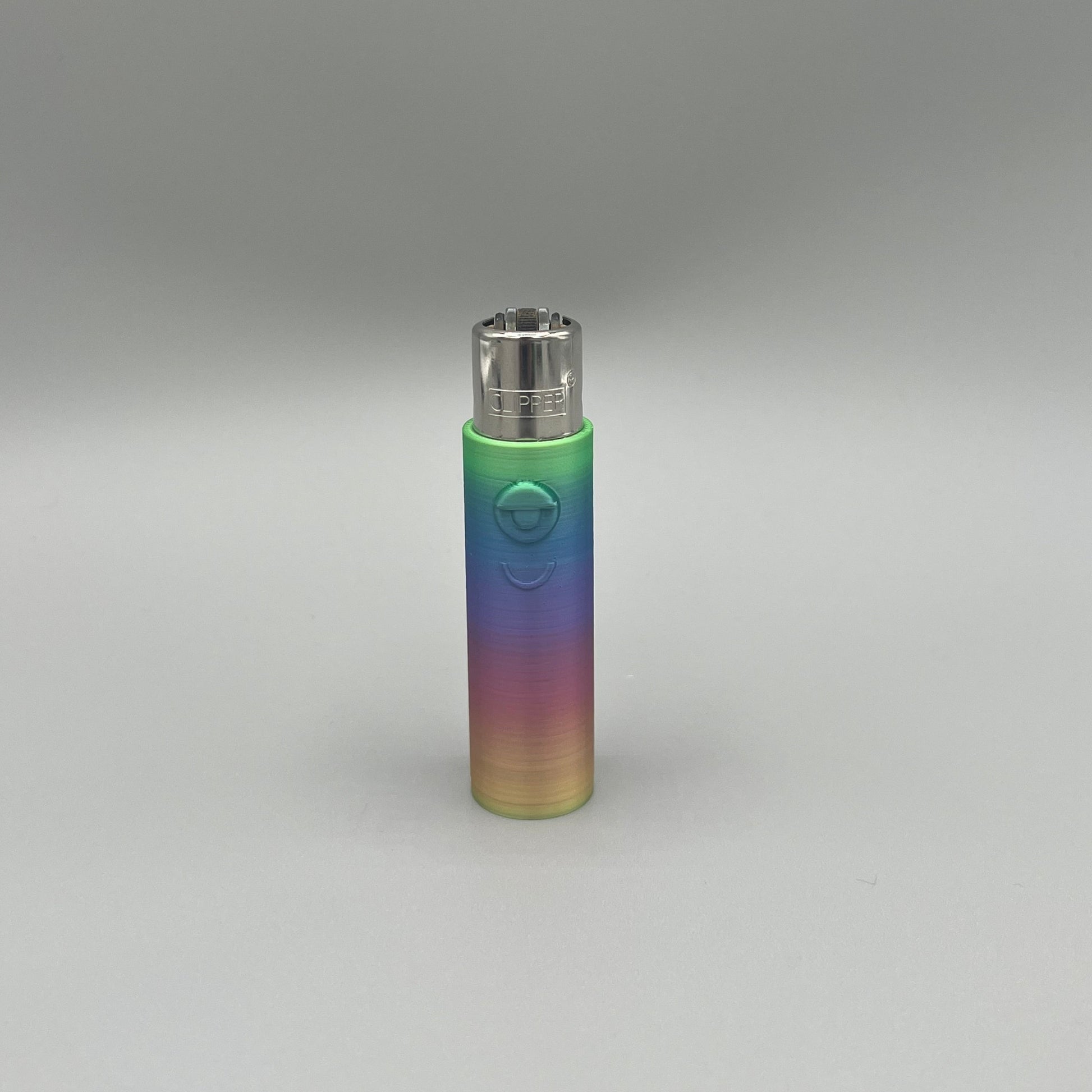 Heady Prints 3D printed multicolor clipper lighter keychain case, cyclops face