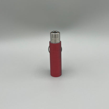 Heady Prints 3D printed red clipper lighter keychain case, blank
