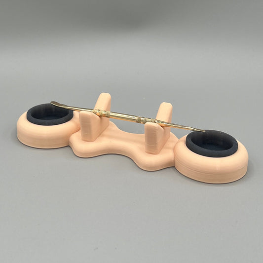 Heady Prints 3D printed tan concentrate catcher, front view