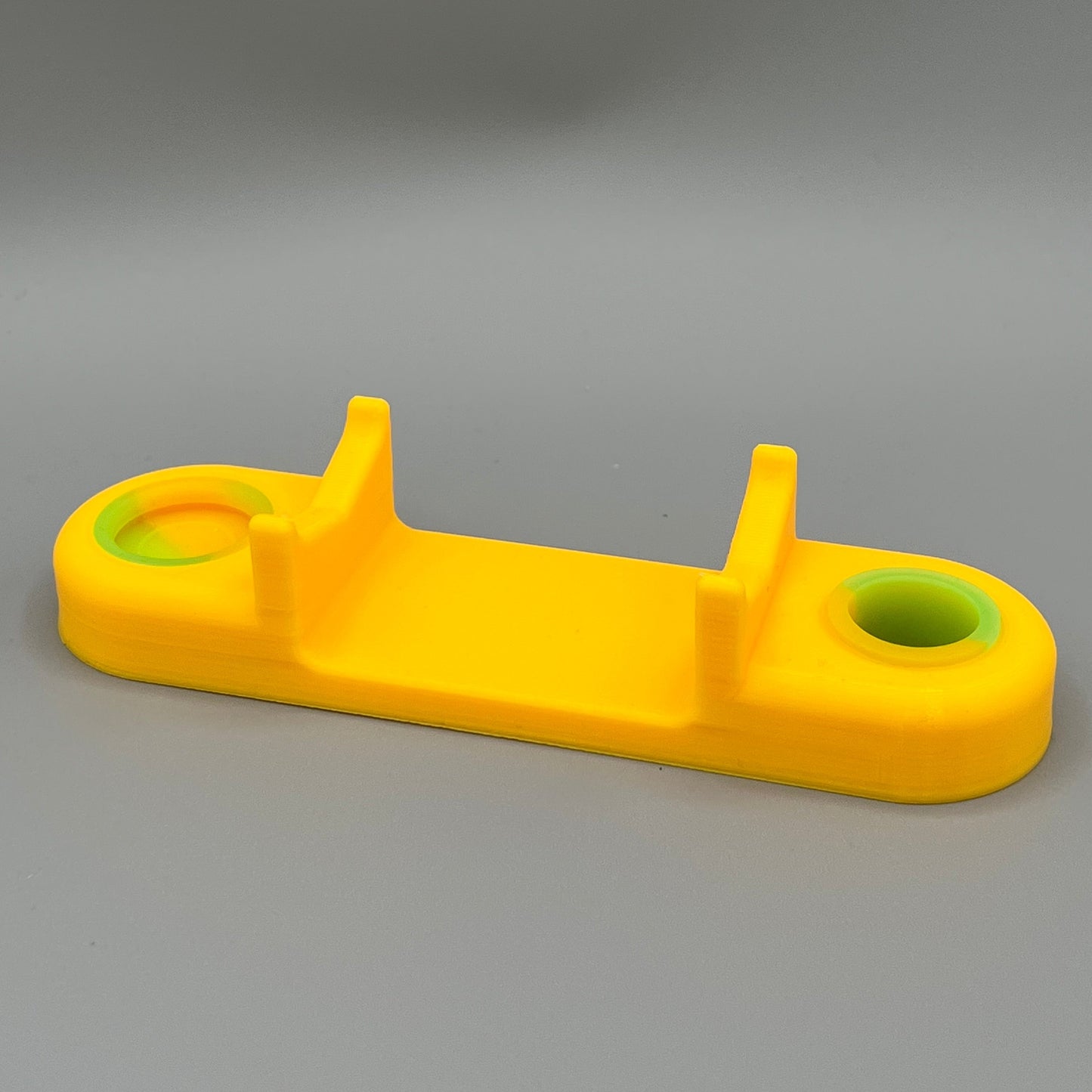 Heady Prints 3D printed yellow concentrate catcher, front view