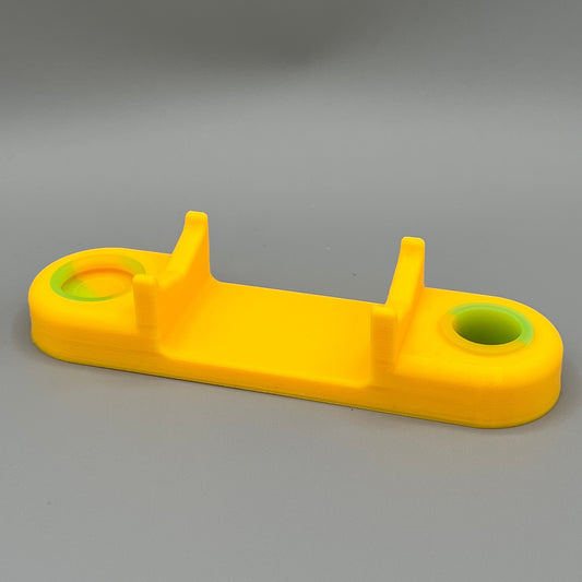 Heady Prints 3D printed yellow concentrate catcher, front view