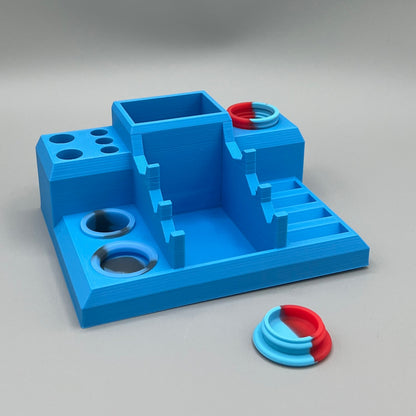 Heady Prints 3D printed blue concentrate station, promo
