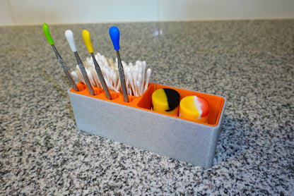 Heady Prints 3D printed multicolor cotton swab holders with swabs, session collection accessory