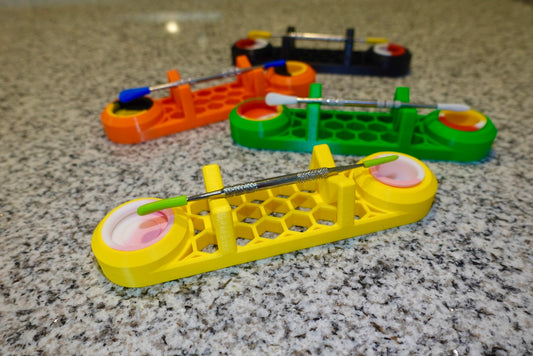 Heady Prints 3D printed multicolor dab tool set, session collection accessory