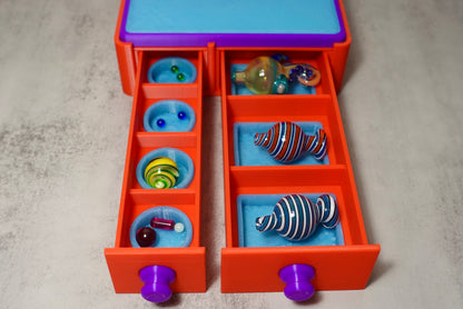 Heady Prints 3D printed multicolor desk organizer with drawers and accessories, desk companion