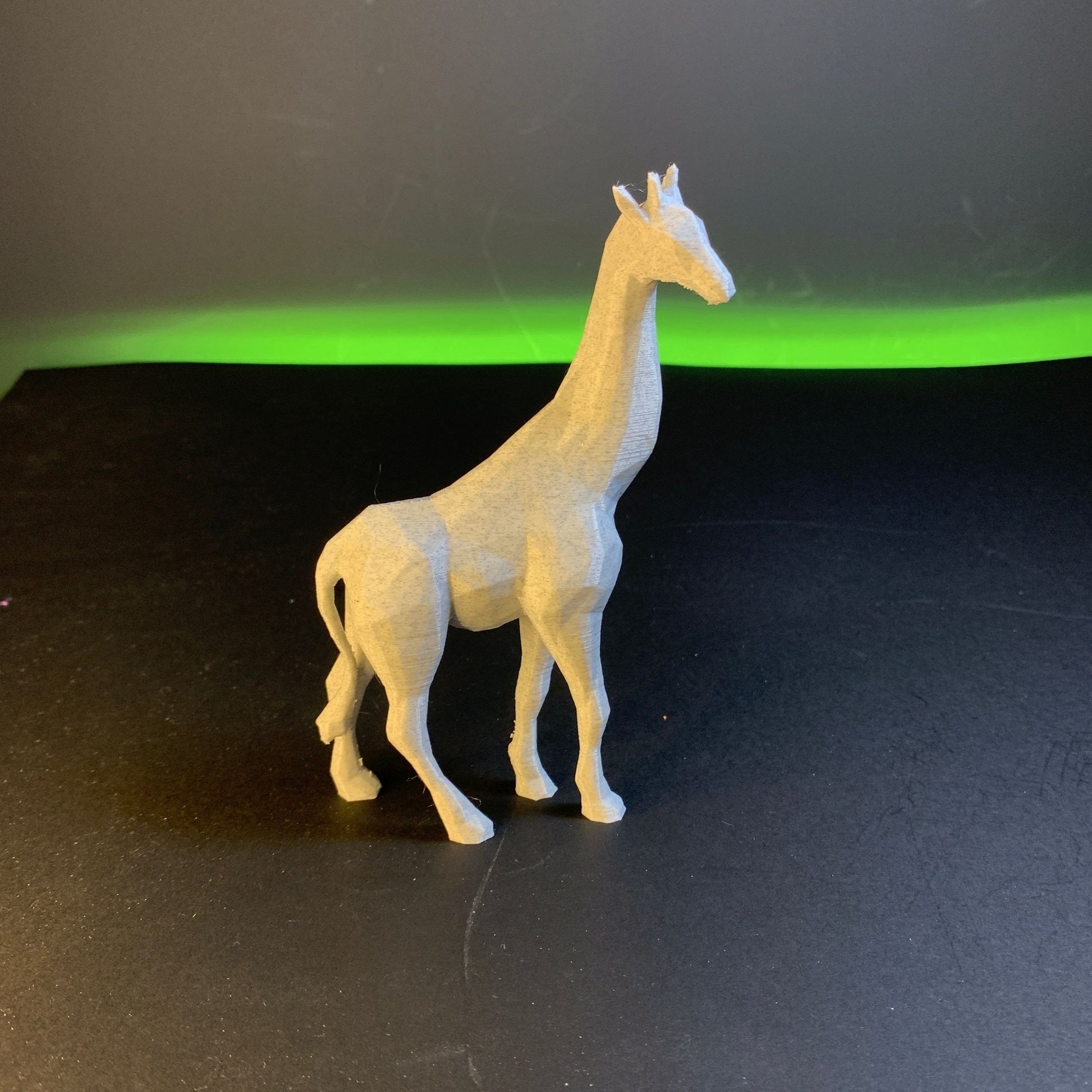 Heady Prints 3D printed geometric giraffe figurine, desk companion collectible