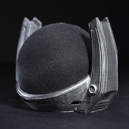 Heady Prints 3D printed Infinity Alexa Echo Dot holder, angled view