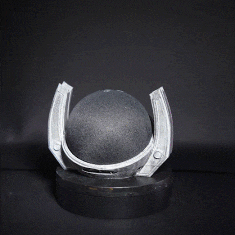 Heady Prints 3D printed Infinity Alexa Echo Dot holder, animated product view