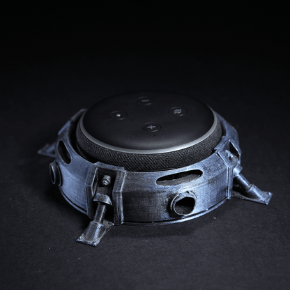 Heady Prints 3D printed Infinity Alexa Echo Dot holder, full product view