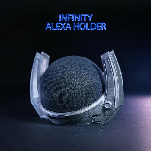 Heady Prints 3D printed Infinity Alexa Echo Dot holder, desk companion accessory