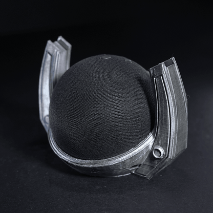 Heady Prints 3D printed Infinity Alexa Echo Dot holder, side view