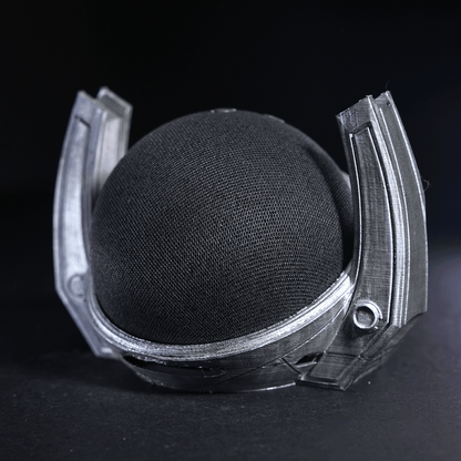 Heady Prints 3D printed Infinity Alexa Echo Dot holder, top view