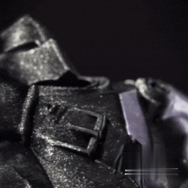 Heady Prints 3D printed knight controller holder, animated product view
