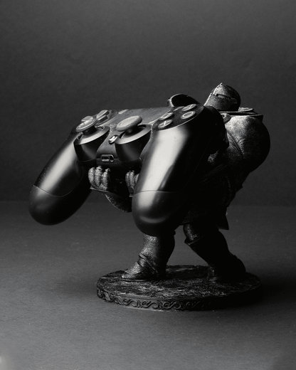 Heady Prints 3D printed knight controller holder, front view