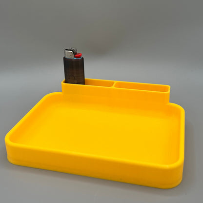 Heady Prints 3D printed yellow model R1 tray, promo