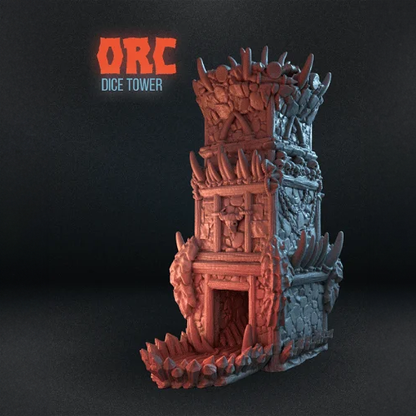 Heady Prints 3D printed orc dice tower, tabletop gaming accessory