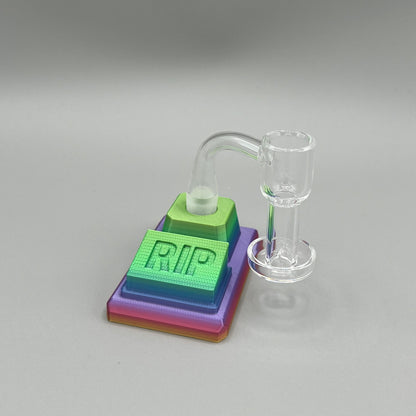 Heady Prints 3D printed multicolor rip banger display, promo