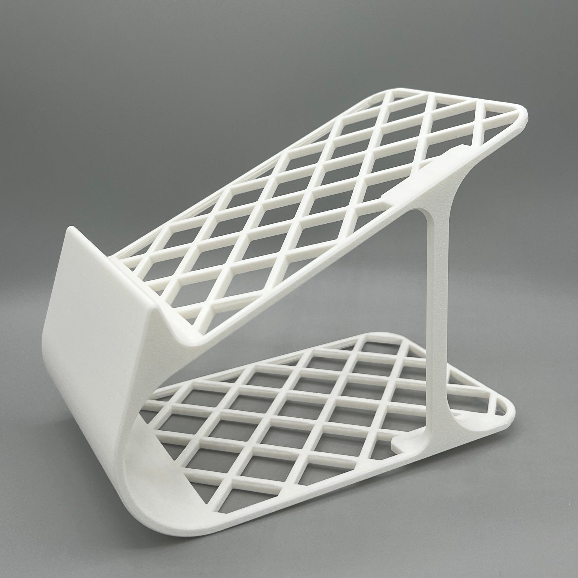 Heady Prints 3D printed white shoe organizer, promo