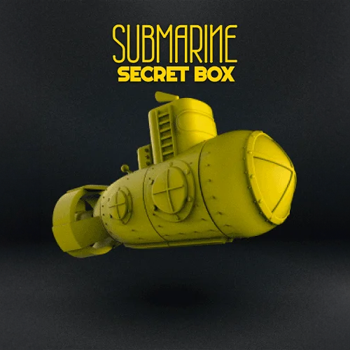 Heady Prints 3D printed yellow submarine secret box, novelty puzzle gift