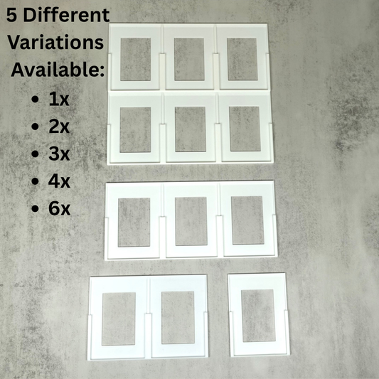 Heady Prints 3D printed TCG toploader wall display with multiple panel configurations